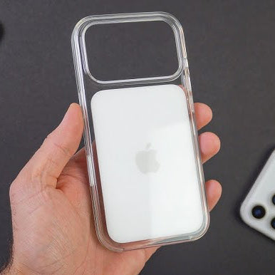 iPhone 17 MagSafe Clear Case – Original IC with White Back