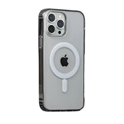 Apple MagSafe Clear Case | Rubber Edge Protection | Strong Magnetic Alignment