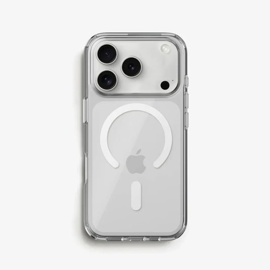 Hard Rubber MagSafe Transparent Cover – Durable Shockproof Protection