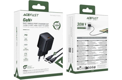 Fast Charge Wall Charger PD30W GaN With Cable ACEFAST A118