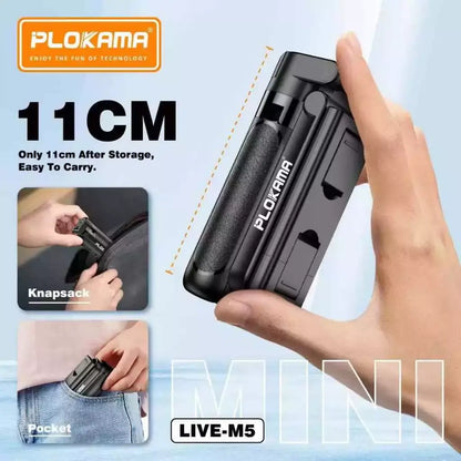 Portable 3-in-1 mini tripod adjustable from 11cm to 42cm
