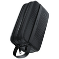 Green Lion Tirana Travel Pouch – PU Leather Tech Organizer, Gray