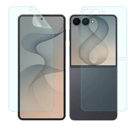 3-in-1 hydrogel screen protector set for Samsung Galaxy Z Flip 8
