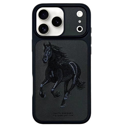 Santa Barbara Polo Boris Series Leather Case - Black