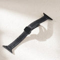 Slim Leather Apple Watch Band Denim-Textured Strap