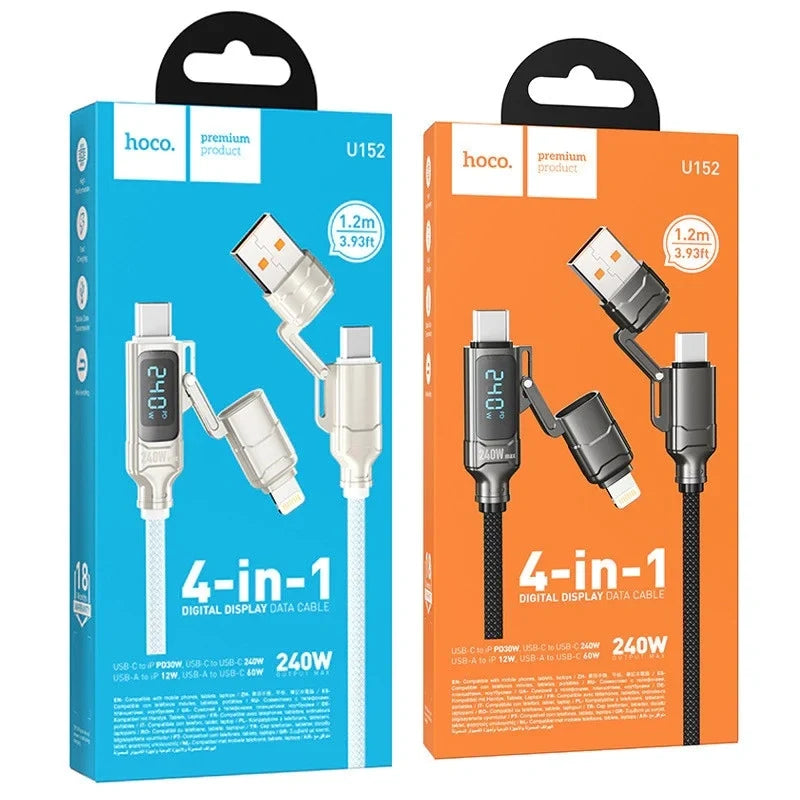 HOCO U152 cable digital wattage display