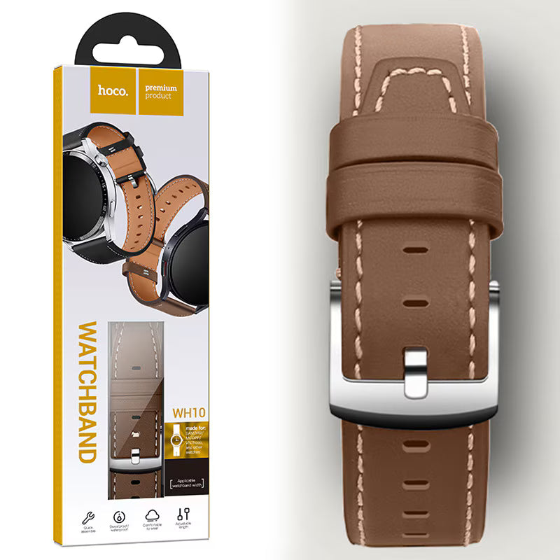 Leather strap 22mm HOCO WH10