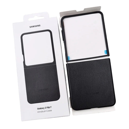 Kindsuit Leather Case for Samsung Galaxy Z Flip 7 – Slim Shockproof Protective Back Cover