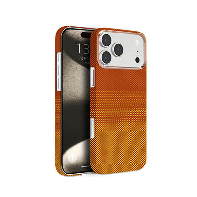 Orange Knit MagSafe Case for iPhone – Stylish Slim Protection