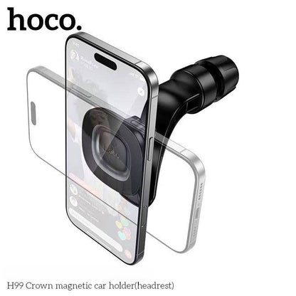 Hoco H99 2-in-1 Car Holder – Headrest Mount Phone Stand