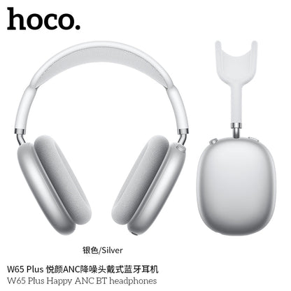 Hoco W65 Plus ANC Over-Ear Headphones – Bluetooth 5.4, 45 h Playtime, Active Noise Canceling