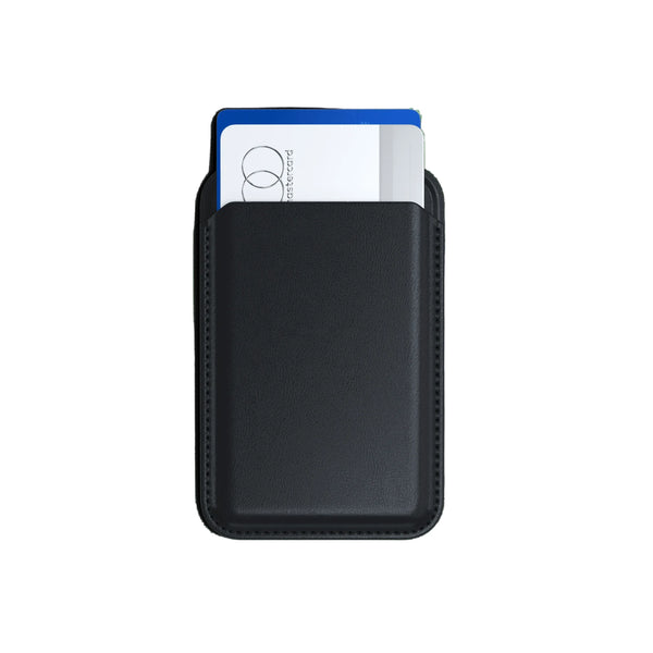 Magnetic Black Wallet Stand –Card Holder & Phone Stand